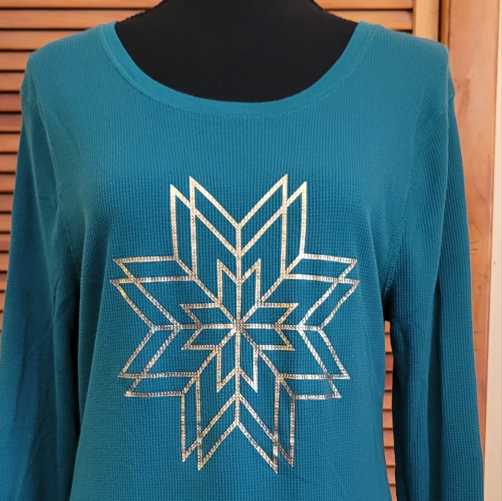 EUC Old Navy Thermal-Knit Long Sleeve Tee Size XL - Picture 2 of 12